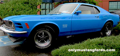 1970 boss 429 painted grabber blue