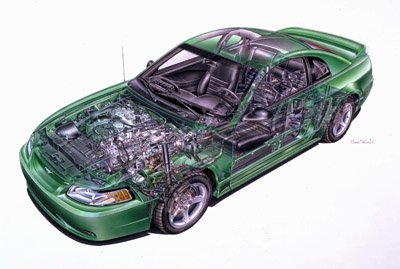 1999 mustang cobra cutaway