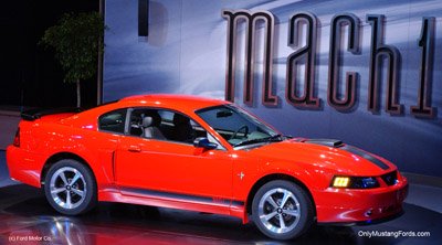 red 2002 ford Mustang Mach 1 