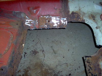 rear floor pan replacement